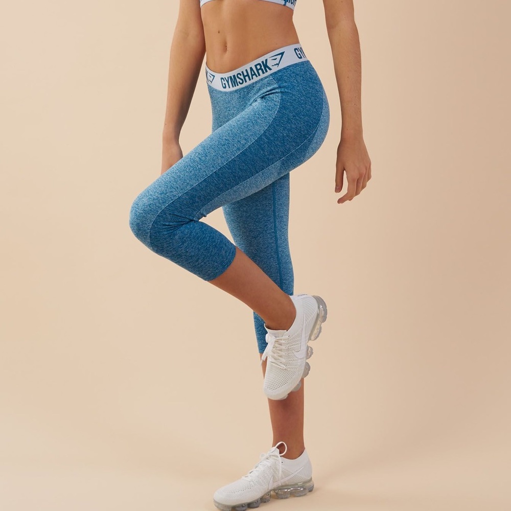 Gymshark Blue flex cropped leggings